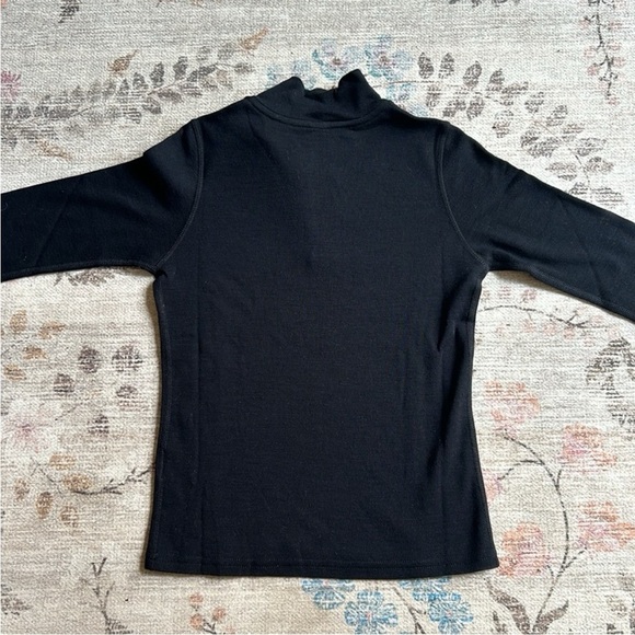 SmartWool Kid's Midweight Underwear Zip-T in Black NWT Size Medium - Picture 6 of 7